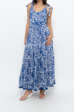 Load image into Gallery viewer, FREE PEOPLE x Blue, White Bohemian Cotton Maxi Dress (S, M)