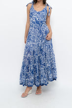 Load image into Gallery viewer, FREE PEOPLE x Blue, White Bohemian Cotton Maxi Dress (S, M)