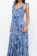 Load image into Gallery viewer, FREE PEOPLE x Blue, White Bohemian Cotton Maxi Dress (S, M)