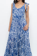 Load image into Gallery viewer, FREE PEOPLE x Blue, White Bohemian Cotton Maxi Dress (S, M)