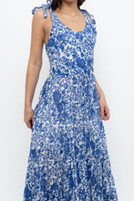 Load image into Gallery viewer, FREE PEOPLE x Blue, White Bohemian Cotton Maxi Dress (S, M)