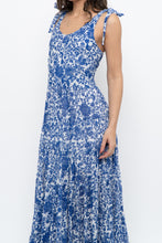 Load image into Gallery viewer, FREE PEOPLE x Blue, White Bohemian Cotton Maxi Dress (S, M)