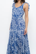 Load image into Gallery viewer, FREE PEOPLE x Blue, White Bohemian Cotton Maxi Dress (S, M)
