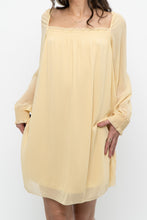 Load image into Gallery viewer, WILFRED x Butter Yellow Flowy Midi Dress (XS, S)