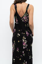 Load image into Gallery viewer, Vintage x OSCAR DE LA RENTA Pink Label Black Floral Lace Sem-sheer Midi Dress (S)
