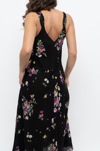 Load image into Gallery viewer, Vintage x OSCAR DE LA RENTA Pink Label Black Floral Lace Sem-sheer Midi Dress (S)