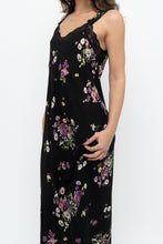 Load image into Gallery viewer, Vintage x OSCAR DE LA RENTA Pink Label Black Floral Lace Sem-sheer Midi Dress (S)