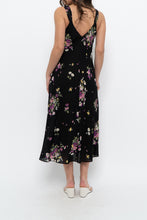 Load image into Gallery viewer, Vintage x OSCAR DE LA RENTA Pink Label Black Floral Lace Sem-sheer Midi Dress (S)