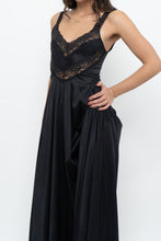 Load image into Gallery viewer, Vintage x Black Lace Maxi Sleep Dress (XS)