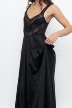 Load image into Gallery viewer, Vintage x Black Lace Maxi Sleep Dress (XS)