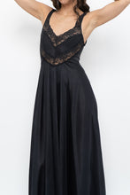 Load image into Gallery viewer, Vintage x Black Lace Maxi Sleep Dress (XS)