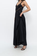 Load image into Gallery viewer, Vintage x Black Lace Maxi Sleep Dress (XS)