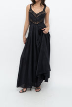 Load image into Gallery viewer, Vintage x Black Lace Maxi Sleep Dress (XS)