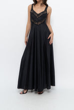 Load image into Gallery viewer, Vintage x Black Lace Maxi Sleep Dress (XS)