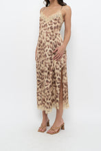 Load image into Gallery viewer, NOTSHY x Leopard Satin Lace Midi Dress (M, L)