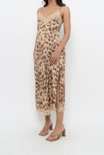 Load image into Gallery viewer, NOTSHY x Leopard Satin Lace Midi Dress (M, L)