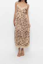 Load image into Gallery viewer, NOTSHY x Leopard Satin Lace Midi Dress (M, L)