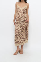 Load image into Gallery viewer, NOTSHY x Leopard Satin Lace Midi Dress (M, L)