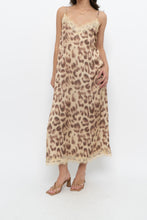 Load image into Gallery viewer, NOTSHY x Leopard Satin Lace Midi Dress (M, L)
