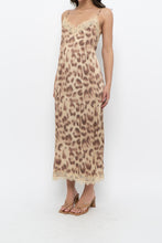 Load image into Gallery viewer, NOTSHY x Leopard Satin Lace Midi Dress (M, L)