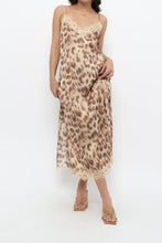 Load image into Gallery viewer, NOTSHY x Leopard Satin Lace Midi Dress (M, L)