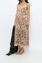 Load image into Gallery viewer, NOTSHY x Leopard Satin Lace Midi Dress (M, L)