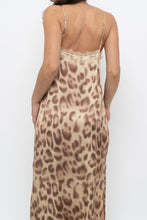 Load image into Gallery viewer, NOTSHY x Leopard Satin Lace Midi Dress (M, L)
