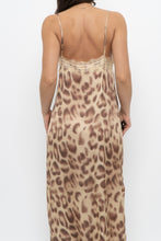 Load image into Gallery viewer, NOTSHY x Leopard Satin Lace Midi Dress (M, L)