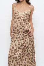 Load image into Gallery viewer, NOTSHY x Leopard Satin Lace Midi Dress (M, L)