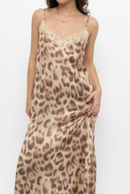 Load image into Gallery viewer, NOTSHY x Leopard Satin Lace Midi Dress (M, L)