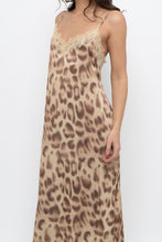 Load image into Gallery viewer, NOTSHY x Leopard Satin Lace Midi Dress (M, L)