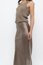 Load image into Gallery viewer, SOPHIE GRACE x Olive Silk-blend Maxi Skirt (XS, S)