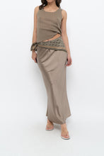 Load image into Gallery viewer, SOPHIE GRACE x Olive Silk-blend Maxi Skirt (XS, S)