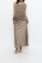 Load image into Gallery viewer, SOPHIE GRACE x Olive Silk-blend Maxi Skirt (XS, S)
