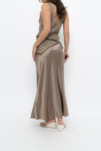 Load image into Gallery viewer, SOPHIE GRACE x Olive Silk-blend Maxi Skirt (XS, S)