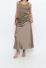 Load image into Gallery viewer, SOPHIE GRACE x Olive Silk-blend Maxi Skirt (XS, S)