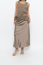 Load image into Gallery viewer, SOPHIE GRACE x Olive Silk-blend Maxi Skirt (XS, S)