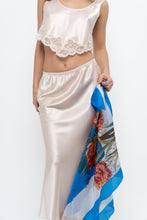 Load image into Gallery viewer, Vintage x Pale Pink Satin Stretchy Slip Skirt (XS-M)