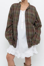Load image into Gallery viewer, Vintage x EDDIE BAUER Olive Green, Purple Plaid Cotton Flannel (S-XL)