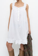 Load image into Gallery viewer, Vintage x White Cotton Lace Midi Dress (XS-M)