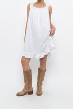 Load image into Gallery viewer, Vintage x White Cotton Lace Midi Dress (XS-M)