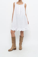 Load image into Gallery viewer, Vintage x White Cotton Lace Midi Dress (XS-M)