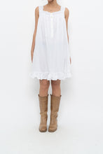 Load image into Gallery viewer, Vintage x White Cotton Lace Midi Dress (XS-M)