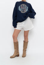 Load image into Gallery viewer, LA VIE EN ROSE x White Cotton Eyelette Lounge Short (L, XL)