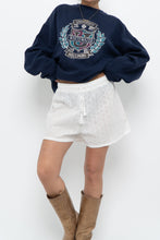 Load image into Gallery viewer, Vintage x Made in USA x RUSSEL Whitewater Navy Crewneck (XS-XL)