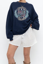 Load image into Gallery viewer, Vintage x Made in USA x RUSSEL Whitewater Navy Crewneck (XS-XL)