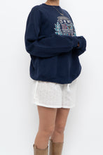 Load image into Gallery viewer, Vintage x Made in USA x RUSSEL Whitewater Navy Crewneck (XS-XL)