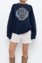 Load image into Gallery viewer, Vintage x Made in USA x RUSSEL Whitewater Navy Crewneck (XS-XL)