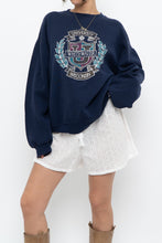 Load image into Gallery viewer, Vintage x Made in USA x RUSSEL Whitewater Navy Crewneck (XS-XL)