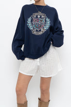 Load image into Gallery viewer, Vintage x Made in USA x RUSSEL Whitewater Navy Crewneck (XS-XL)